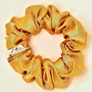 Golden Satin Scrunchie