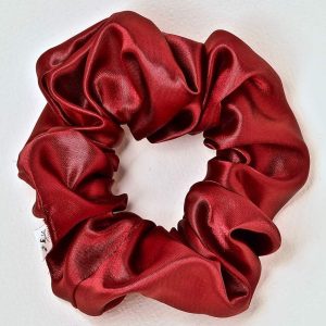 Original Wine Satin Scrunchie