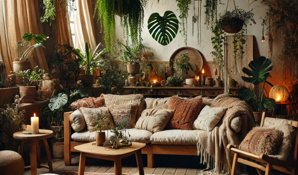 bohemian inspired room