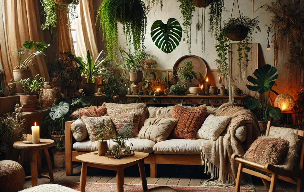 bohemian inspired room