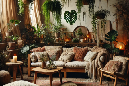 bohemian inspired room